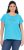 Ulla Popken Metallic Animal Cap Sleeve Graphic Tee Deep Aqua - Camisetas estampadas para mujer - 