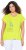 Ulla Popken Half-Sleeve A-line V-Neck Boat Pattern T-Shirt Lime - Camisetas estampadas para mujer - 
