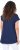 Ulla Popken Half-Sleeve A-line V-Neck Boat Pattern T-Shirt Ink Blue - Camisetas estampadas para mujer - 