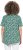 Ulla Popken Floral Pointed Hem Short Sleeve Tee Green - Camisetas estampadas para mujer - 