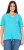 Ulla Popken Ride The Wave Short Sleeve V-Neck Graphic Tee Deep Aqua - Camisetas estampadas para mujer - 
