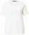 Ulla Popken Embroidered Sunrise Lettering Tee Off-White - Camisetas estampadas para mujer - 