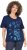 Ulla Popken Marine Print Short Sleeve Tee Ink Blue - Camisetas estampadas para mujer - 