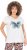 Ulla Popken Free Spirit Butterfly Cap Sleeve Graphic Tee Off-White - Camisetas estampadas para mujer - 