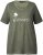 Ulla Popken Sunset Lettering Short Sleeve Graphic Tee Olive - Camisetas estampadas para mujer - 