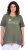 Ulla Popken Sunset Lettering Short Sleeve Graphic Tee Olive - Camisetas estampadas para mujer - 