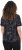 Ulla Popken Abstract Animal Print Short Sleeve Tee Black - Camisetas estampadas para mujer - 