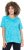 Ulla Popken Abstract Animal Print Short Sleeve Tee Deep Aqua - Camisetas estampadas para mujer - 