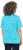 Ulla Popken Abstract Animal Print Short Sleeve Tee Deep Aqua - Camisetas estampadas para mujer - 