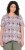 Ulla Popken Half-sleeve A-line V-neck Pointed Hem Animal Pattern T-shirt Pastel Rose - Camisetas estampadas para mujer - 