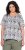 Ulla Popken Half-sleeve A-line V-neck Pointed Hem Animal Pattern T-shirt Moss - Camisetas estampadas para mujer - 