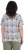 Ulla Popken Half-sleeve A-line V-neck Pointed Hem Animal Pattern T-shirt Moss - Camisetas estampadas para mujer - 