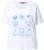 Ulla Popken Drinks And Sunset Graphic Tee Snow White - Camisetas estampadas para mujer - 