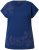 Ulla Popken Textured Paisley Motif Cap Sleeve Tee Navy - Camisetas estampadas para mujer - 
