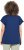 Ulla Popken Textured Paisley Motif Cap Sleeve Tee Navy - Camisetas estampadas para mujer - 