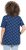 Ulla Popken Tile Print Short Sleeve Pleated Tee Dark Blue - Camisetas estampadas para mujer - 