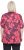 Ulla Popken Quick Drying Flower Print Short Sleeve Tee Dark Cherry - Camisetas estampadas para mujer - 