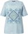 Ulla Popken Paisley Short Sleeve Graphic Tee Light Moss Green - Camisetas estampadas para mujer - 