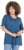 Ulla Popken Bow Print Split Sleeve Tee Indigo Denim - Camisetas estampadas para mujer - 