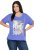 Ulla Popken Lady Of The Moon Short Sleeve Graphic Tee Lavender - Camisetas estampadas para mujer - 
