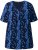Ulla Popken Letter Print Short Sleeve Tee Navy - Camisetas estampadas para mujer - 