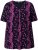 Ulla Popken Letter Print Short Sleeve Tee Magnolia Red - Camisetas estampadas para mujer - 