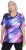 Ulla Popken Cutout Abstract Print Short Sleeve Tee Ink Blue - Camisetas estampadas para mujer - 