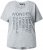 Ulla Popken WONDER Short Sleeve Graphic Tee Light Grey Melange - Camisetas estampadas para mujer - 