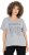 Ulla Popken WONDER Short Sleeve Graphic Tee Light Grey Melange - Camisetas estampadas para mujer - 