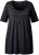 Ulla Popken Essential Front Pleat Tee Black - Camisetas - 