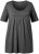 Ulla Popken Essential Front Pleat Tee Graphite Grey - Camisetas - 