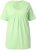 Ulla Popken Essential Front Pleat Tee Light Green - Camisetas - 