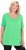 Ulla Popken Essential Front Pleat Tee Mint Green - Camisetas - 