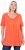 Ulla Popken Essential Front Pleat Tee Pink Coral - Camisetas - 