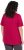 Ulla Popken Essential Front Pleat Tee Dark Raspberry - Camisetas - 