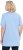 Ulla Popken Essential Front Pleat Tee Light Blue - Camisetas - 