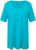 Ulla Popken Essential Front Pleat Tee Deep Aqua - Camisetas - 