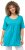 Ulla Popken Essential Front Pleat Tee Deep Aqua - Camisetas - 