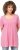 Ulla Popken Essential Front Pleat Tee Light Pink - Camisetas - 