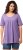 Ulla Popken Essential Front Pleat Tee Pale Lilac - Camisetas - 