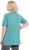 Ulla Popken Essential Notch Neck Stretch Tee Pale Green - Camisetas - 