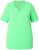 Ulla Popken Essential Notch Neck Stretch Tee Mint Green - Camisetas - 