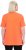 Ulla Popken Essential Notch Neck Stretch Tee Coral Pink - Camisetas - 
