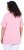 Ulla Popken Essential Notch Neck Stretch Tee Pink - Camisetas - 