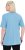Ulla Popken Essential Notch Neck Stretch Tee Light Teal - Camisetas - 
