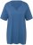 Ulla Popken Essential Notch Neck Stretch Tee Denim Blue - Camisetas - 