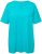 Ulla Popken Essential Notch Neck Stretch Tee Deep Aqua - Camisetas - 