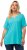 Ulla Popken Essential Notch Neck Stretch Tee Deep Aqua - Camisetas - 