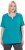 Ulla Popken Essential Notch Neck Stretch Tee Teal - Camisetas - 