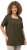 Ulla Popken Essential Square Neck Stretch Tee Forest Green - Camisetas - 